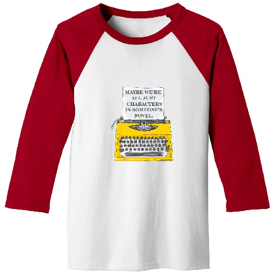 Book Fun Characters Novel Book Reader Writer College English Lit Baseball Tees