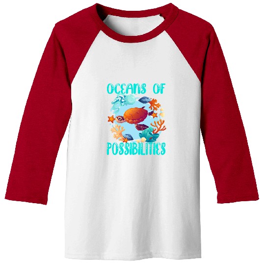 Turtle Pet Oceans of Possibilities Summer Reading Sea Turtle 1 Baseball Tees