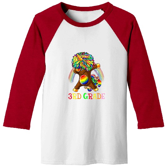 Unicorn Pet  Rainbow Unicorn 3rd Grade Back To School Baseball Tees