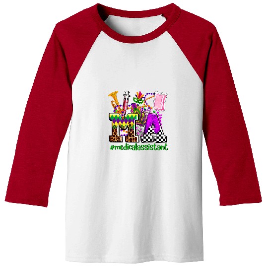 nurses Job Mardi Gras MA medicals Assistant nurses Festival Party Baseball Tees