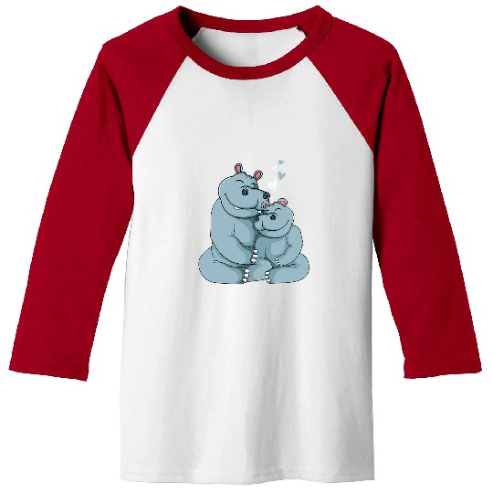 Hippo Pet Kids Girl Women Baseball Tees