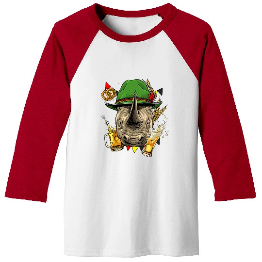 Rhino Pet Beer Rhinoceros Germany Oktoberfest Party Beer Fest Rhino Lover Baseball Tees