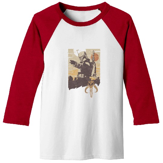 Book Fun Star Wars The Book of Boba Fett Tatooine Battle Baseball Tees