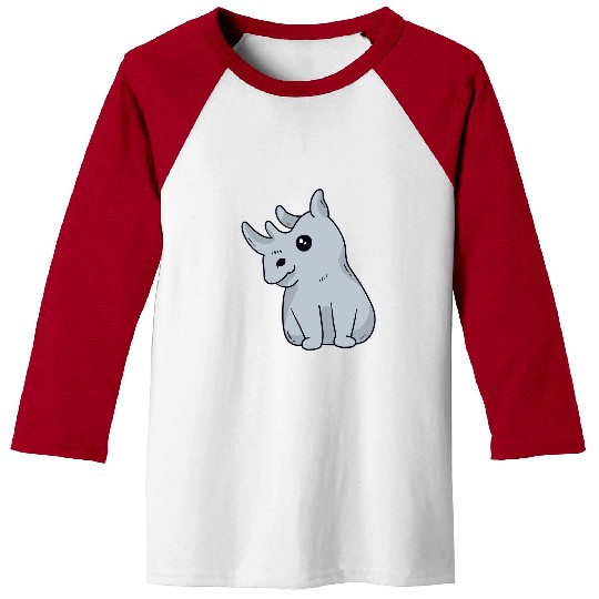 Rhino Pet Baby Rhinoceros I Rhino Art I Kids Rhino Baseball Tees