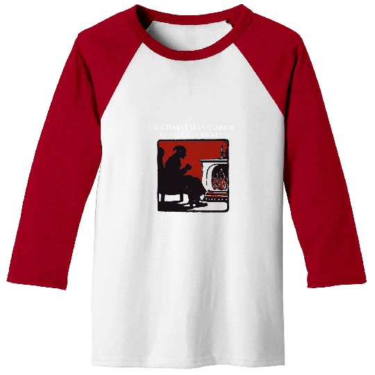 Book Fun Charles Dickens vintages Scrooge A Christmas Carol Book Art Baseball Tees