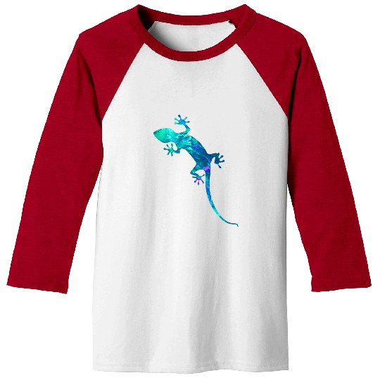 Gecko Pet Cyan Blue Violet teal Lizard gecko For Animals Lover Baseball Tees
