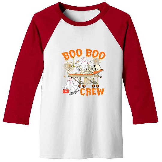 nurses Job Boo Boo Crew nurses Skeletons Halloween Costume 217 Baseball Tees
