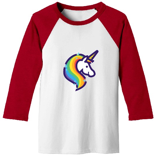 Unicorn Pet Rainbow Striped Kidcore Aesthetic Clothes E Girl Baseball Tees