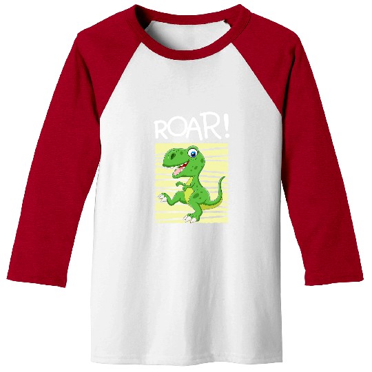 Dinosaur Pet Baby Tyrannosaurus I Kids Dinosaur I Tyrannosaurus Rex Baseball Tees
