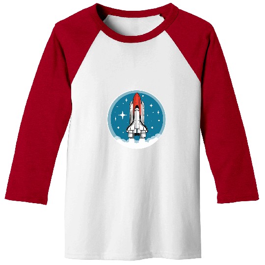 Astronaut Job vintages Space Shuttle Launch Stars Retro 80s Seal Baseball Tees