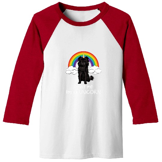 Unicorn Pet Rainbow Affenpinscher Trust Me Im A Unicorn Dog Baseball Tees