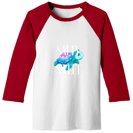 Turtle Pet Salty and Sweet Sea Turtle Lover Attitude Southern Preppy Baseball Tees