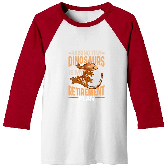 Gecko Pet Herpetologist Crested Gecko Eyelash Lizard Reptile Baseball Tees