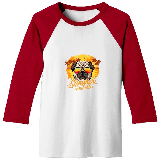 Pug Pet And Dog Lover Funny Playboy Pug For Holidays Baseball Tees
