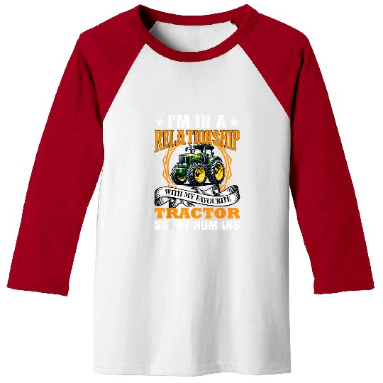 Tractor Fun My Favourite Tractor Agriculture Harvest Baseball Tees