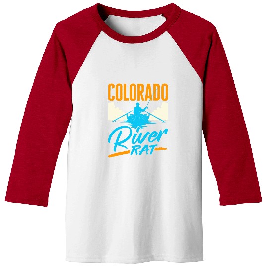 Fishing Fun Colorado River Rat Rafting Canoeing Fishing Boating Baseball Tees