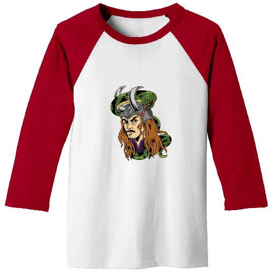 Snake Pet Viking Nordic Snake Loki Baseball Tees