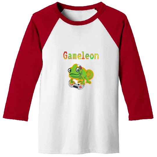 Chameleon Pet Gamer Chameleon Gameleon Baseball Tees