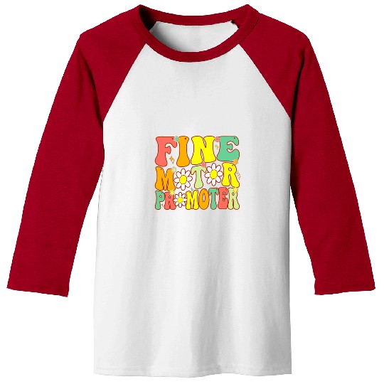 Groovy Fine Motor Promoter Occupational Therapy OT Therapist 6 Baseball Tees