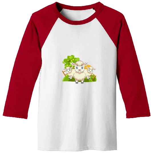 Sheep Pet Cute Lamb Farm Animal Lover Farmer Farming Sheep 08 Baseball Tees