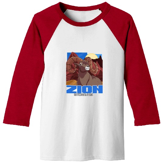 Sheep Pet Zion National Park Bighorn Sheep Utah Souvenir Baseball Tees