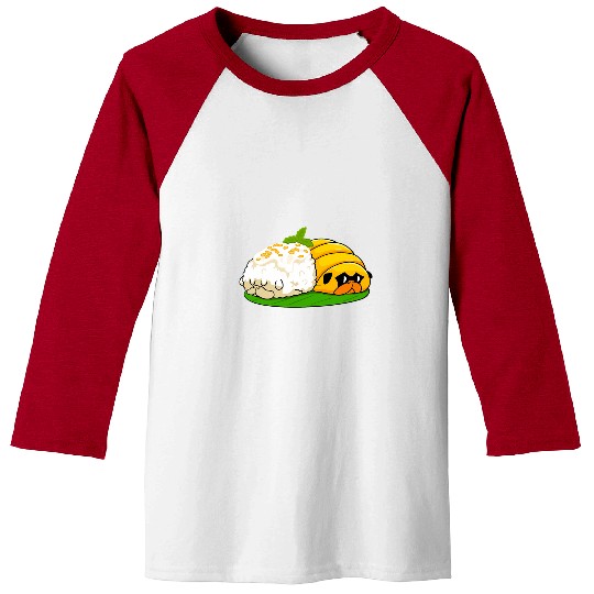 Pug Pet Mango Sticky Rice Baseball Tees