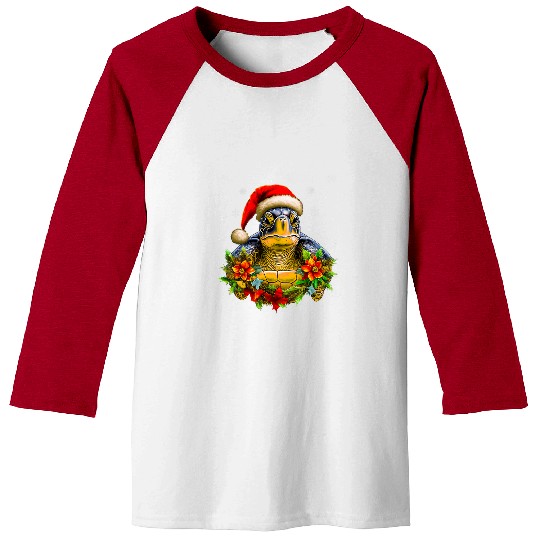 Turtle Pet sea turtles lover xmas holiday sea turtle christmas Baseball Tees