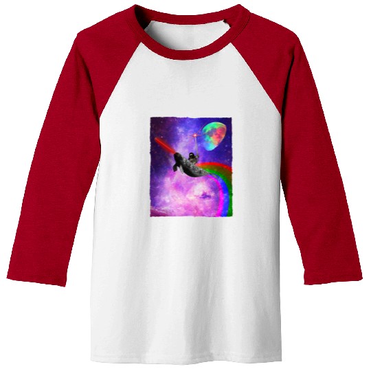 Sloth Pet Gift Astronauts Narwhal Sloth Rainbow Colorful Ridiculous Space Baseball Tees