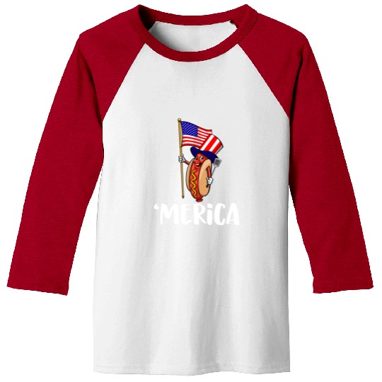 Frog Pet Merica American Flag Frog Funny Women Frog Love 6 Baseball Tees