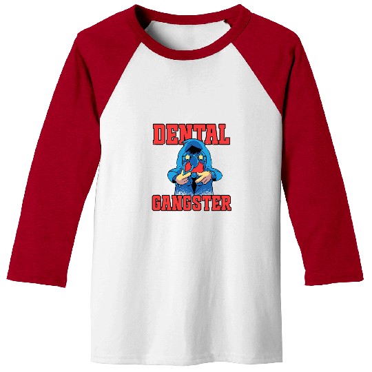 dentists Job Assistant dentists Brace Teeth Tooth Dental Gangster 03 Baseball Tees