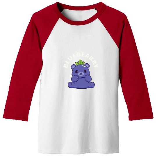 Bear Pet Cute Kawaii Blueberry Bear Baseball Tees