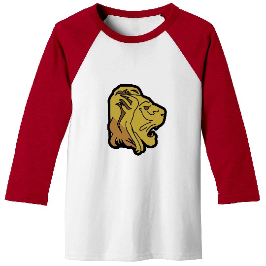 Lion Pet Face Profile Leo Baseball Tees