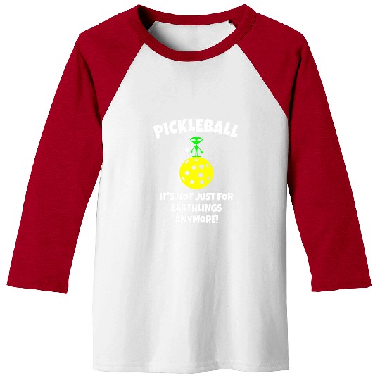 Sport Pickleball Space Alien Funny Pickleball Planet Baseball Tees