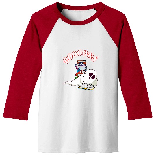Book Fun Booooks ghostss Halloween Reading Book Teacher Kids 1 Baseball Tees