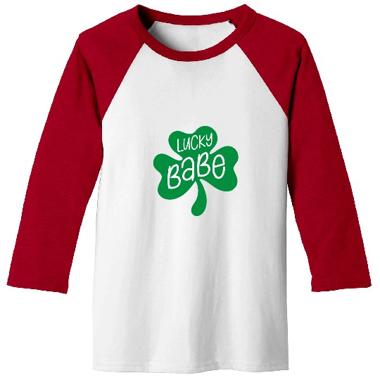 Beer Fun Lucky Babe Funny St Patty s Day Matching Green Beer Meme Baseball Tees