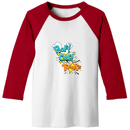Book Fun Comic Book Effect POOF OMG TOINKS Baseball Tees