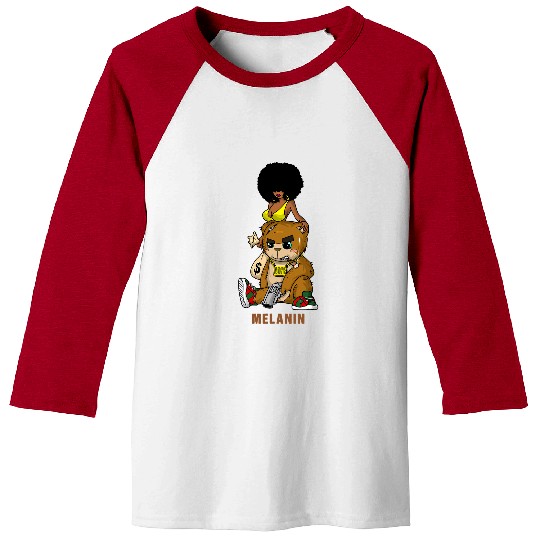 Bear Pet Melanin Black Girl Magic Hip Hop Teddy Bear Gangster Dope Baseball Tees