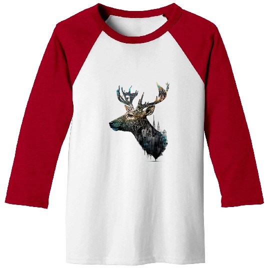 Architect Job Deers architecture animal print art animal lover deer Baseball Tees