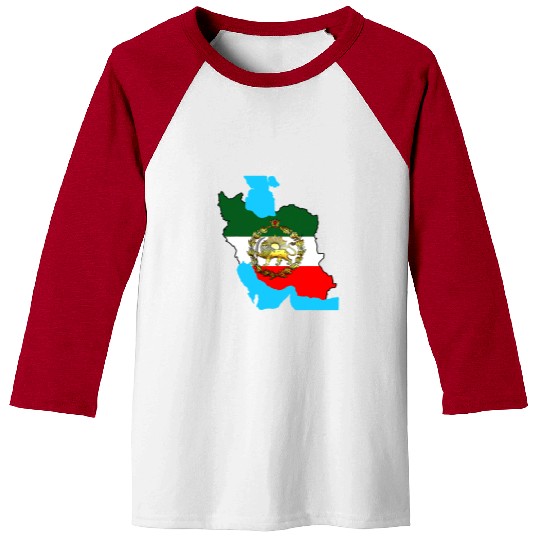 Lion Pet Iran flag with a golden lion Baseball Tees