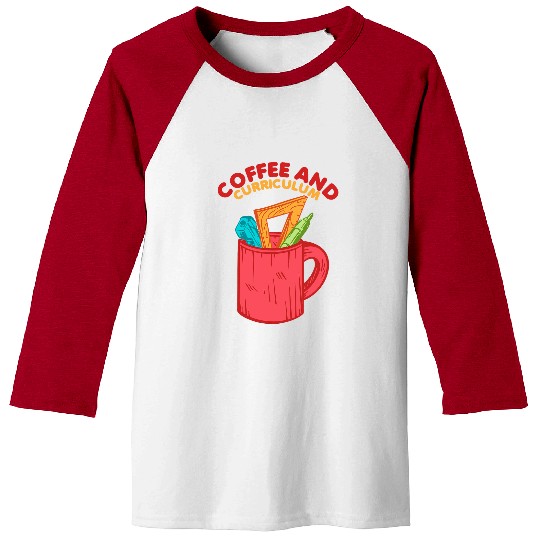 Coffee Fun and Curriculum Homeschool Mom Mama Homeschooling Mom Baseball Tees