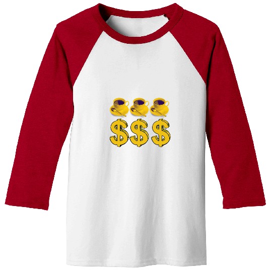 Coffee Fun Capitalism American Investor Baseball Tees