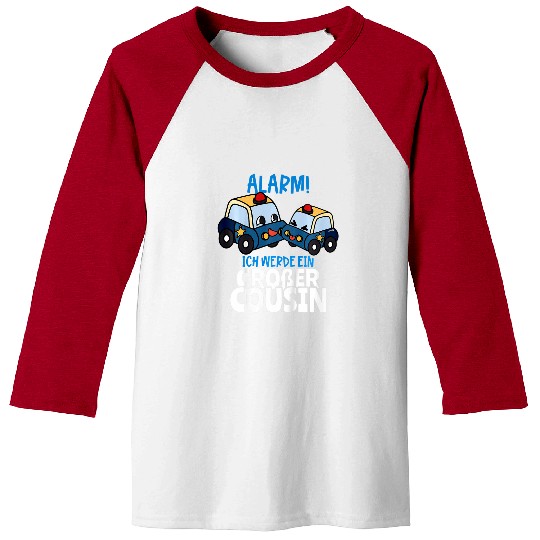 Police Job Kids Alarm I Will Be Great Cousin Police Carss Funny Cousin Baseball Tees