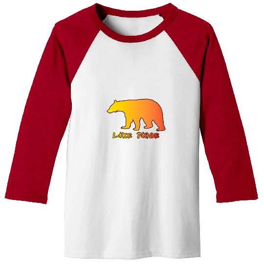 Bear Pet Lake Tahoe Bear Sunburst Baseball Tees