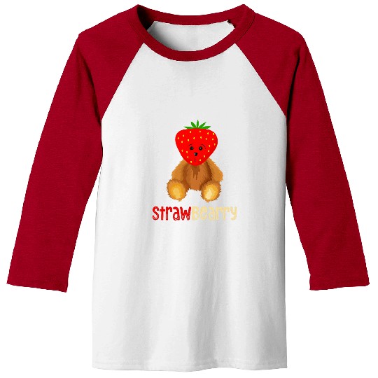 Bear Pet Strawbearry Stawberry Picking Berry Fruit Bear Baseball Tees