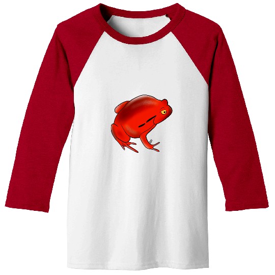 Frog Pet Tomato Frog of Madagascar Island for Cute Frog Toad Lovers Baseball Tees