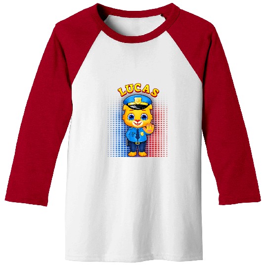 Police Job Lucas The Police Officer Police Costume for Kids Baseball Tees