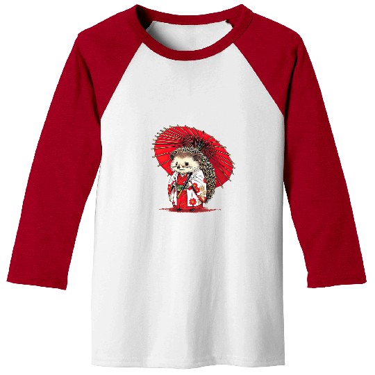 Hedgehog Pet Kimono Funny Pet Japan Baseball Tees