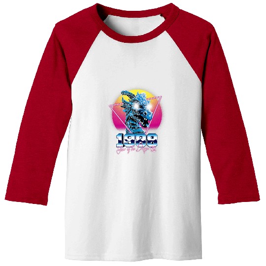 Dragon Pet 1988 Year Of The Dragon Vaporwave Aesthetic Baseball Tees