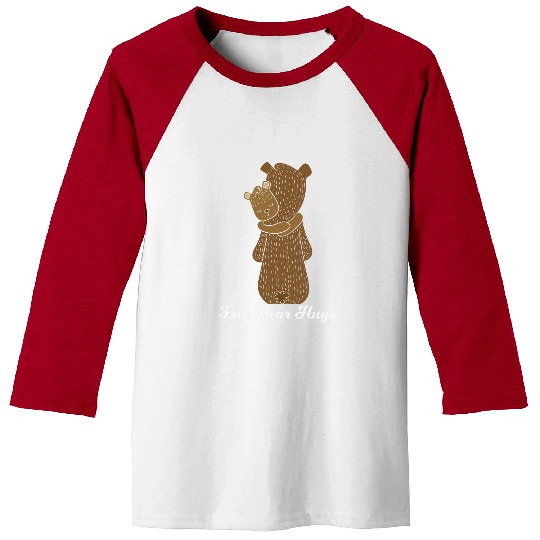 Bear Pet frees bear hugs lovely family love design Baseball Tees