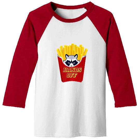 Raccoon Pet French Fries Raccoon Baseball Tees